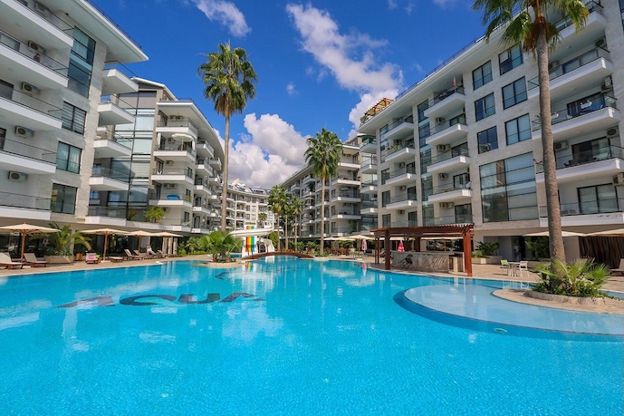 Квартира в Алании 1+1 в комплексе Aqua Residence в районе Кестель - Фото 2