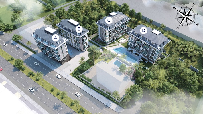 Квартиры в Алании 1+1 в комплексе Dream Homes в районе Клеопатра - Фото 2