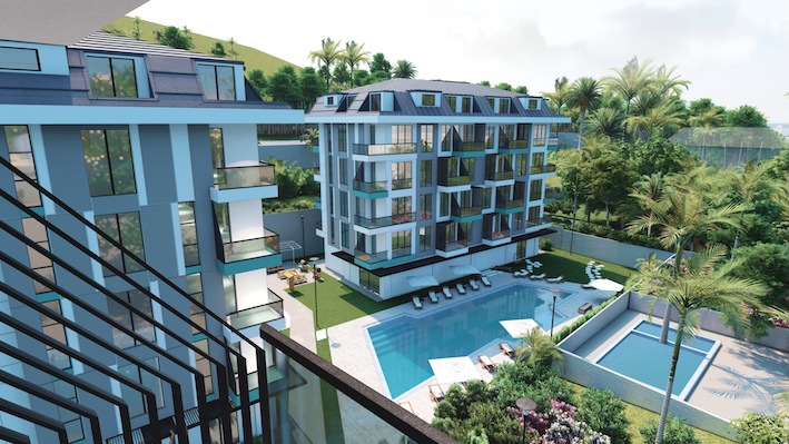 Квартиры в Алании 1+1 в комплексе Dream Homes в районе Клеопатра - Фото 1