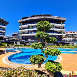 Квартира в Оба 1+1 в комплексе River Panorama в Алании