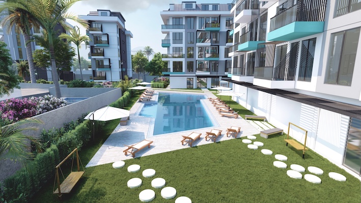 Квартиры в Алании 1+1 в комплексе Dream Homes в районе Клеопатра - Фото 4