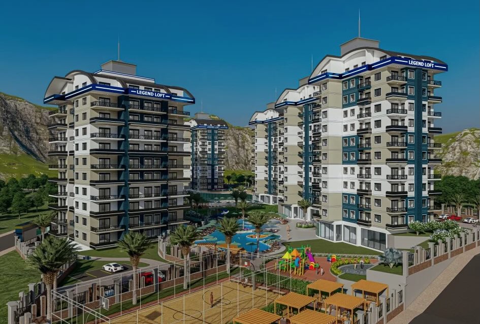 Квартира в Авсаллар 1+1 по супер цене в комплексе Legend Loft в Алании - Фото 1