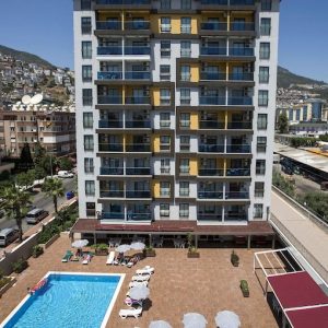 Квартиры в Алании 1+1 в комплексе Granada City в районе пляжа Клеопатра