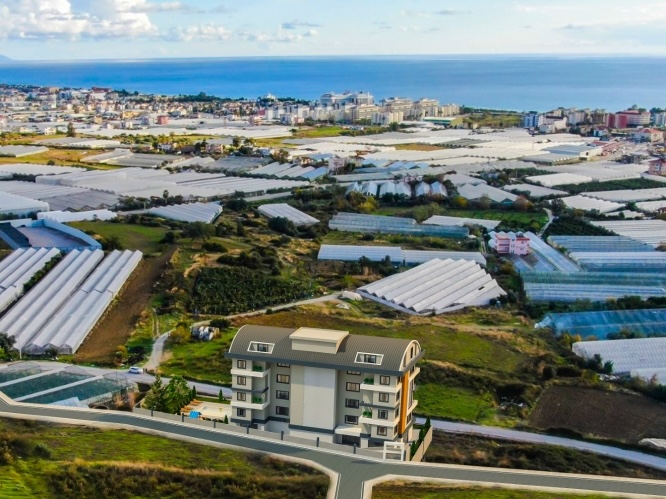 Квартира в Паяллар 1+1 по супер цене в комплексе Elegant Green Valley в Алании - Фото 3