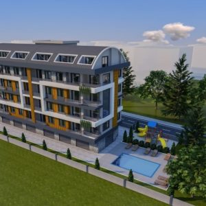 Квартира в Паяллар 1+1 по супер цене в комплексе Elegant Green Valley в Алании