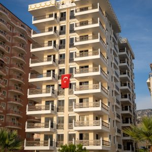 Элитная квартира в Махмутлар 2+1 на первой линии в комплексе Yenisey Palace в Алании