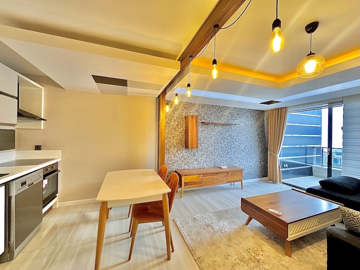 Квартира в Каргыджак 1+1 в комплексе Toprak Panorama в Алании - Фото 17