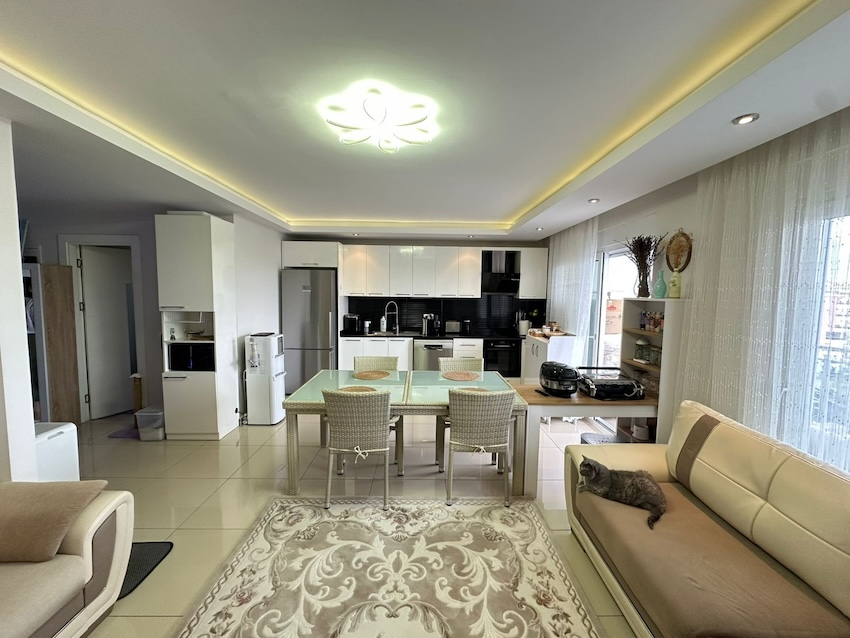 Квартира в Алании 3+1 дуплекс в комплексе Crystal Garden в районе Джикджилли - Фото 15