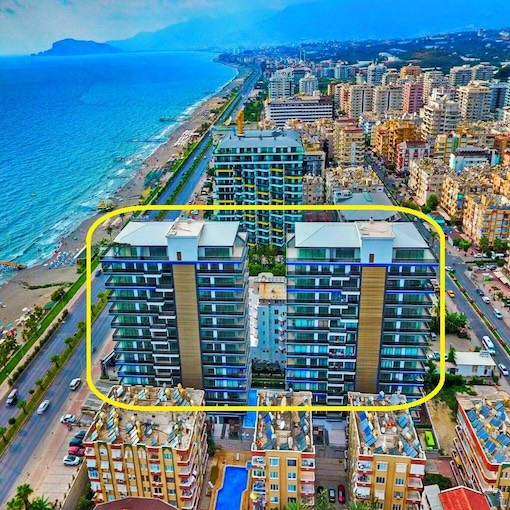 Недвижимость в Турции у моря 1+1 дуплекс в комплексе Konak Twin Tower в Алании - Фото 4