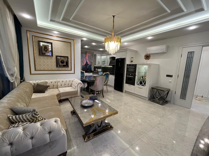 Элитная квартира в Махмутлар 2+1 на первой линии в комплексе Yenisey Palace в Алании - Фото 14