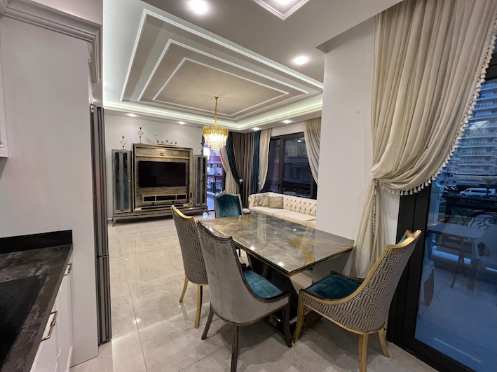 Элитная квартира в Махмутлар 2+1 на первой линии в комплексе Yenisey Palace в Алании - Фото 15