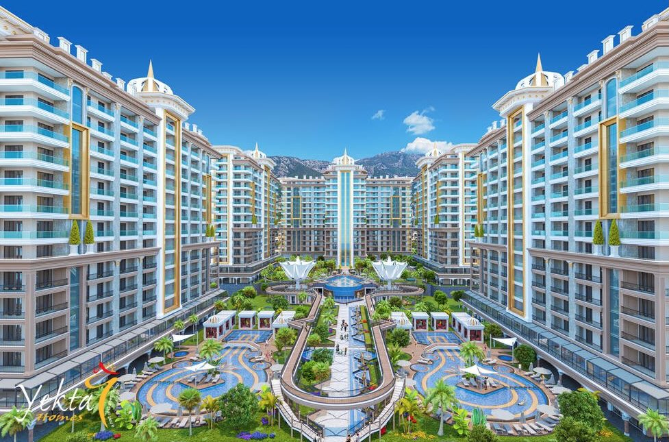 Квартира в Турции 1+1 в комплексе Yekta Kingdom Premium в районе Махмутлар в Алании - Фото 19