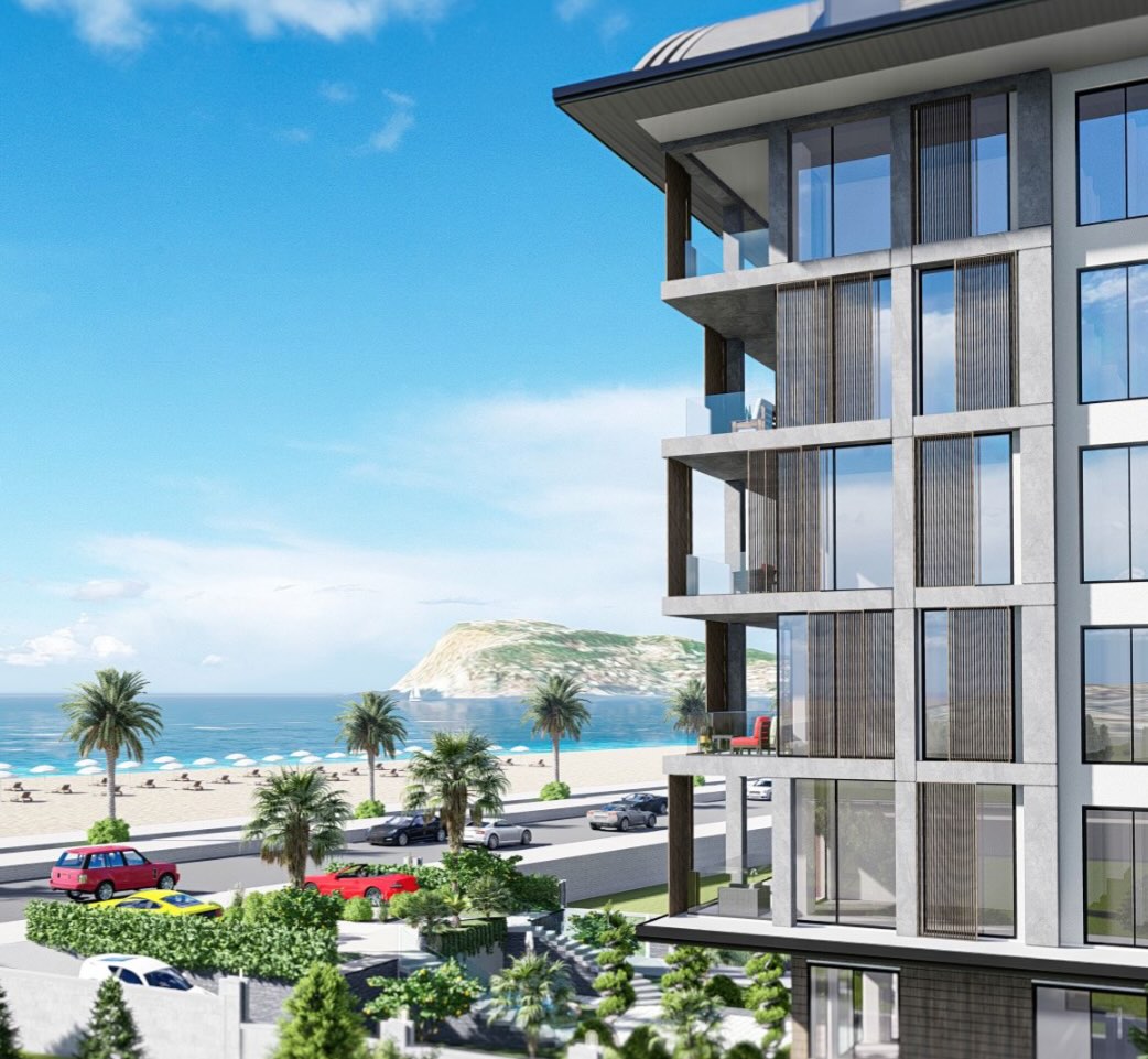 Квартира в Оба на первой линии 1+1 в комплексе Serenity Royal Beach в Алании - Фото 2