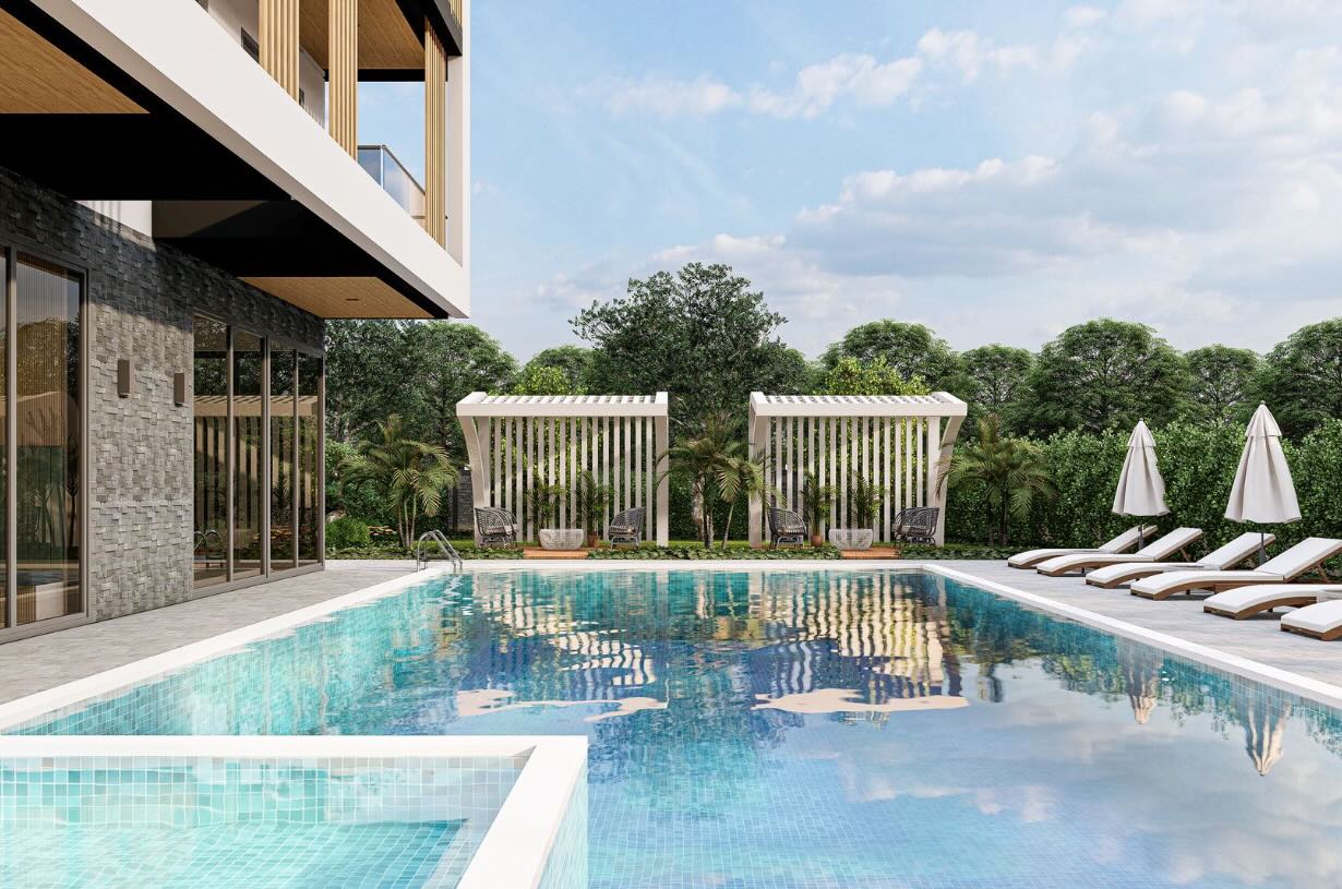 Недорогая квартира в Паяллар 1+1 в комплексе Sea Pearl Selenga в Алании - Фото 2