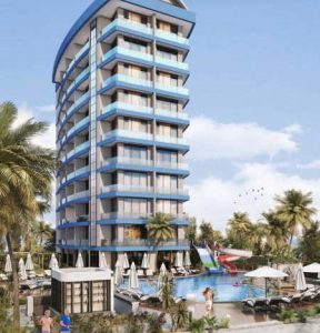 Недорогая квартира в Турции 1+1 в комплексе Aqua Residence в районе Авсаллар в Алании - Фото 1