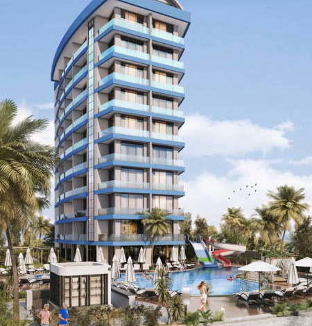 Недорогая квартира в Турции 1+1 в комплексе Aqua Residence в районе Авсаллар в Алании - Фото 1