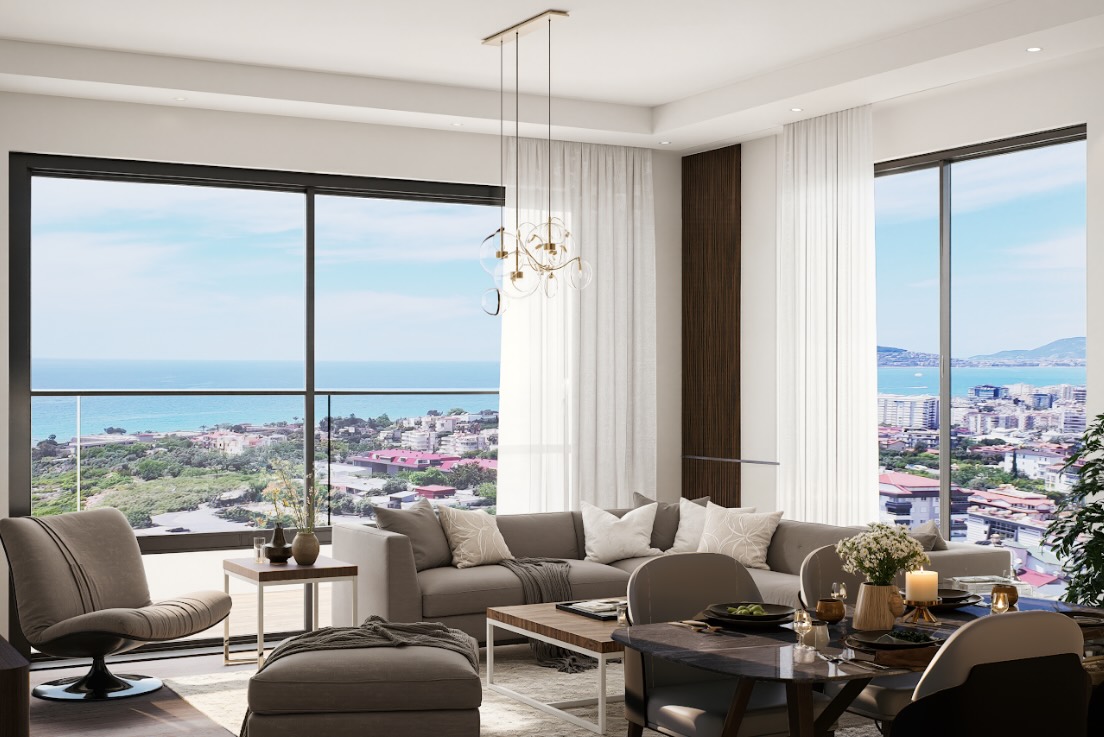 Квартиры в Алании в новом роскошном комплексе Kavia в районе Кестель - Фото 24