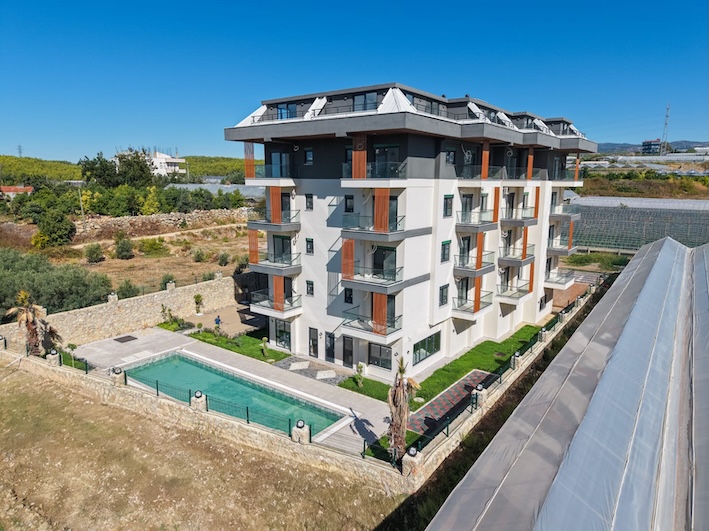 Недорогая квартира в Паяллар 1+1 в комплексе Sea Pearl Selenga в Алании - Фото 3