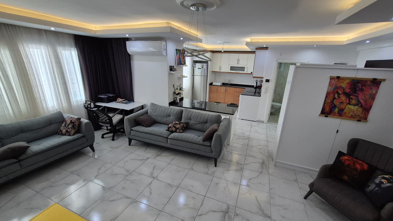 Квартира в Махмутлар 2+1 дуплекс в комплексе Vivamus Residence в Алании - Фото 10