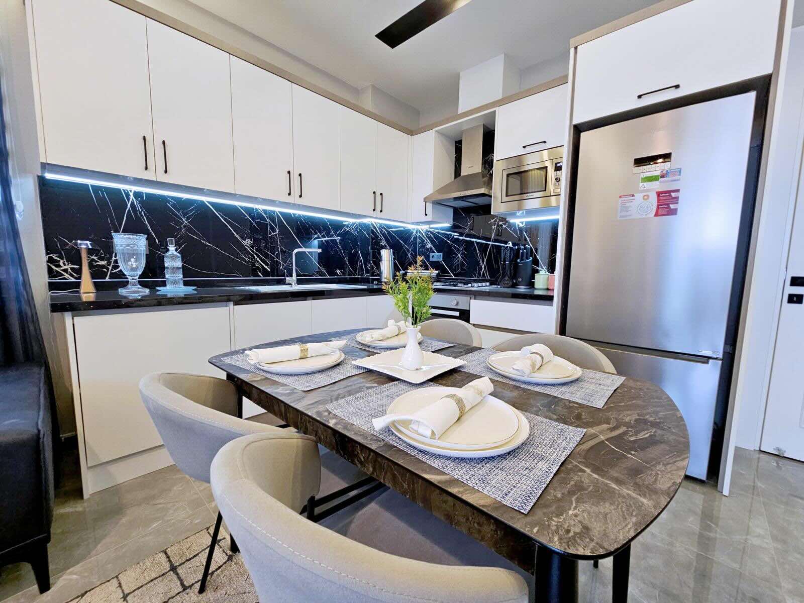 Квартира в Турции 1+1 в комплексе Balkan Tower в Алании в районе Махмутлар - Фото 10