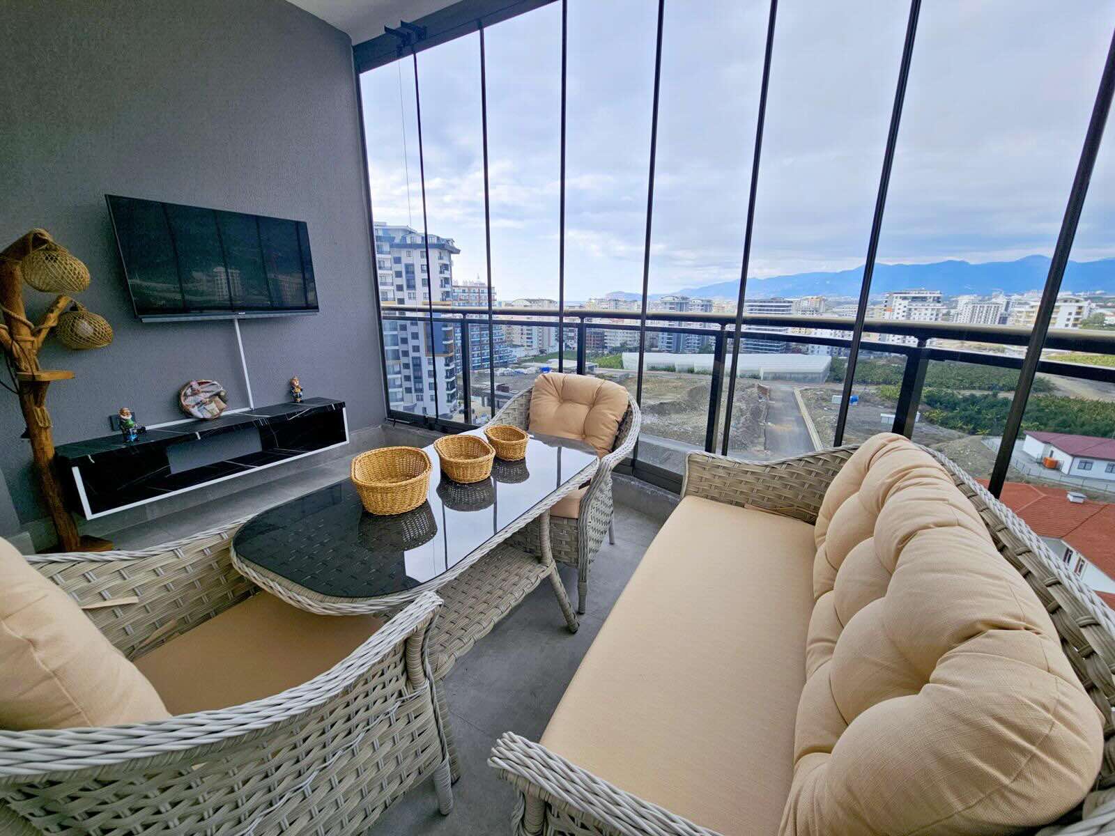 Квартира в Турции 1+1 в комплексе Balkan Tower в Алании в районе Махмутлар - Фото 14