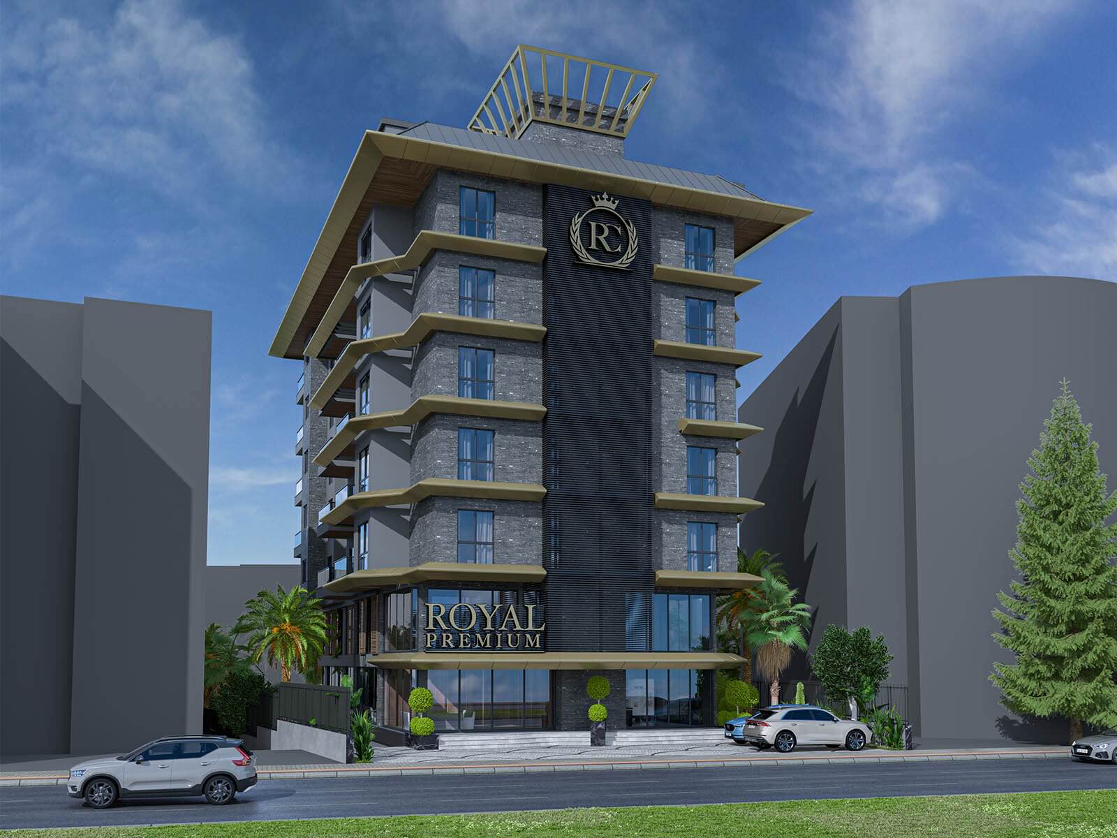 Квартира в Алании 2+1 в комплексе Royal Premium у пляжа Клеопатра - Фото 1