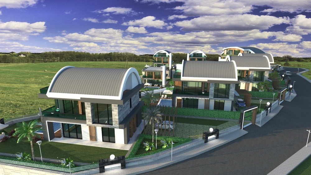 Вилла в Алании 3+1 в комплексе Toprak Villas в районе Каргыджак - Фото 5