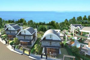 Вилла в Алании 3+1 в комплексе Toprak Villas в районе Каргыджак - Фото 1