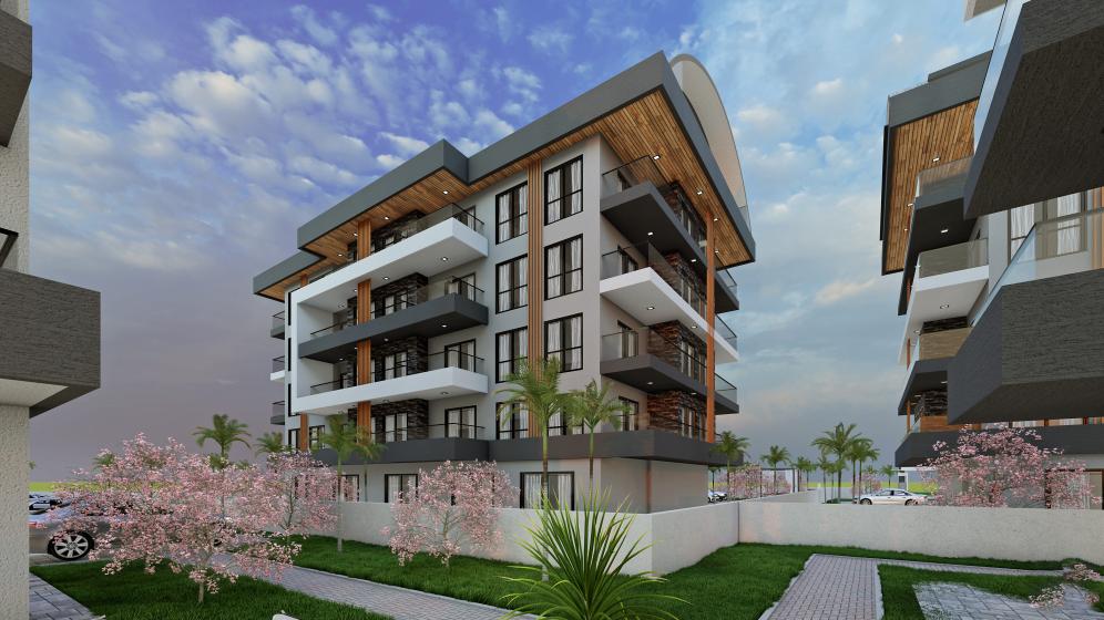 Квартира в Оба 1+1 в комплексе Sea Pearl Park в Алании - Фото 1