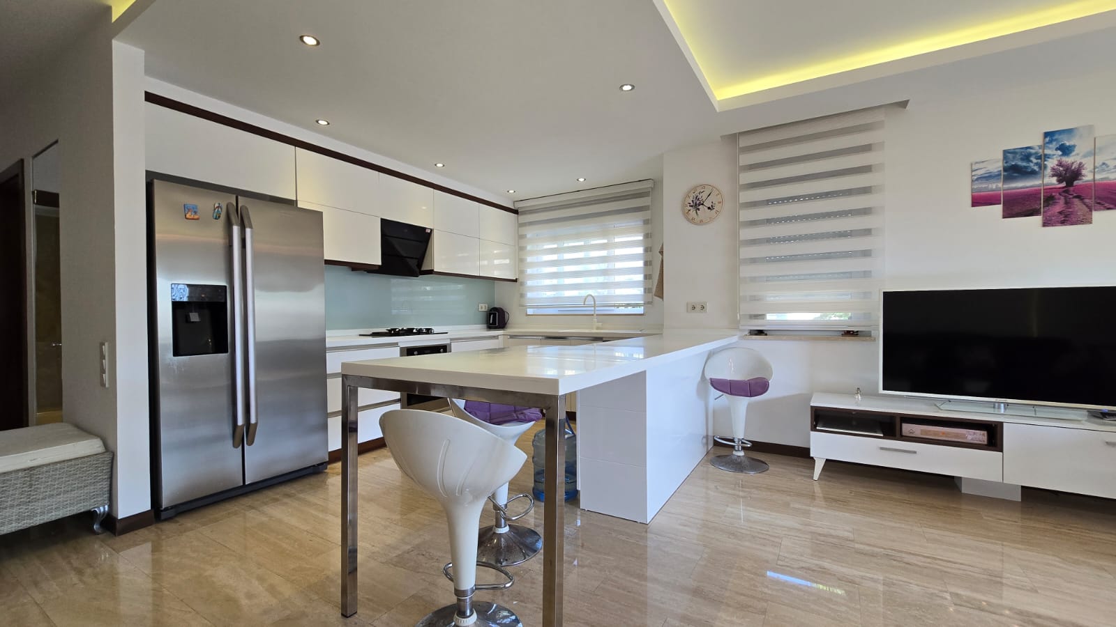 Квартира в Турции 3+1 дуплекс в Uygun Oasis 3 в районе Конаклы в Алании - Фото 12 Квартира в Турции 3+1 дуплекс в Uygun Oasis 3 в районе Конаклы в Алании - Фото 12