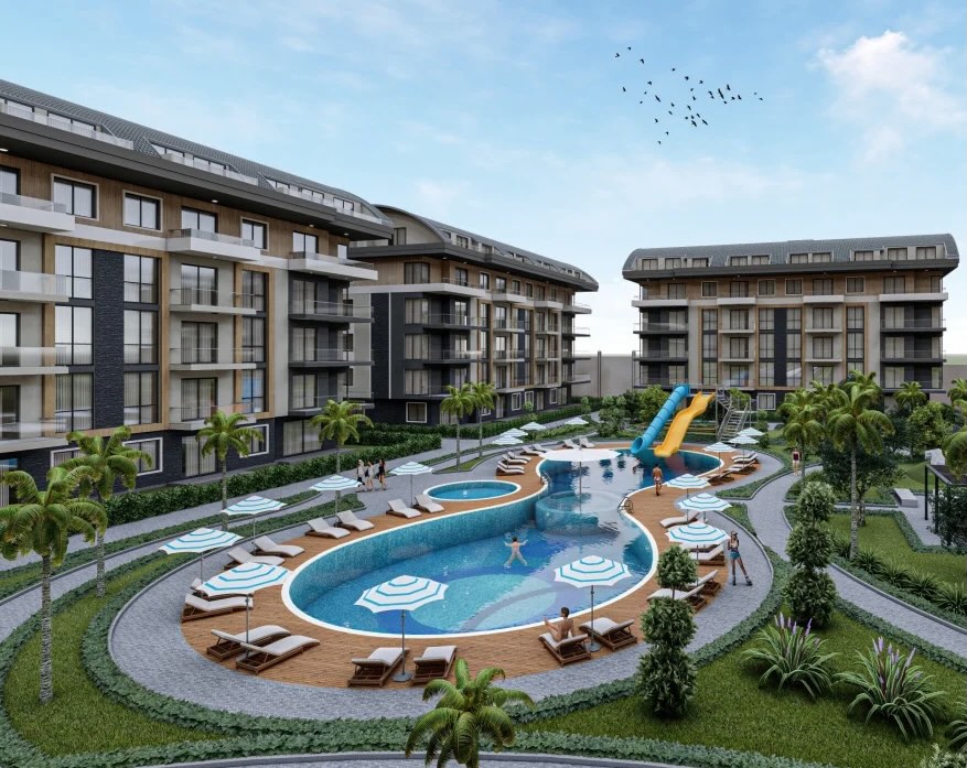 Квартира в Алании 1+1 в комплексе Kavi Dreams в районе Оба - Фото 2