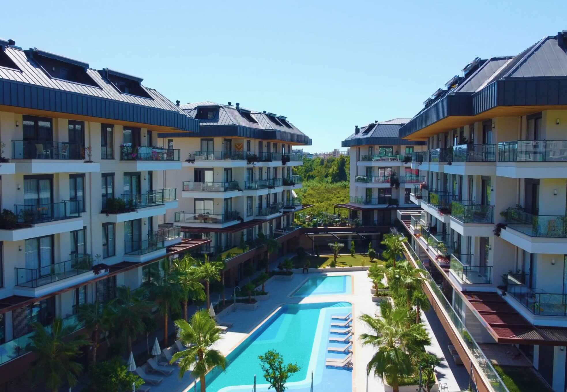 Квартира в Оба 1+1 в комплексе TSİ Green Life в Алании - Фото 1