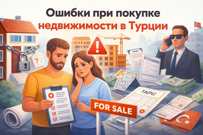 Ошибки при покупке недвижимости в Турции