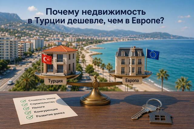 Почему недвижимость в Турции дешевле, чем в Европе
