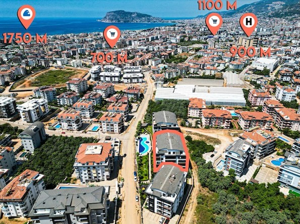 Недвижимость в Турции для гражданства 6+1 дуплекс в Kavi Palace - Фото 2