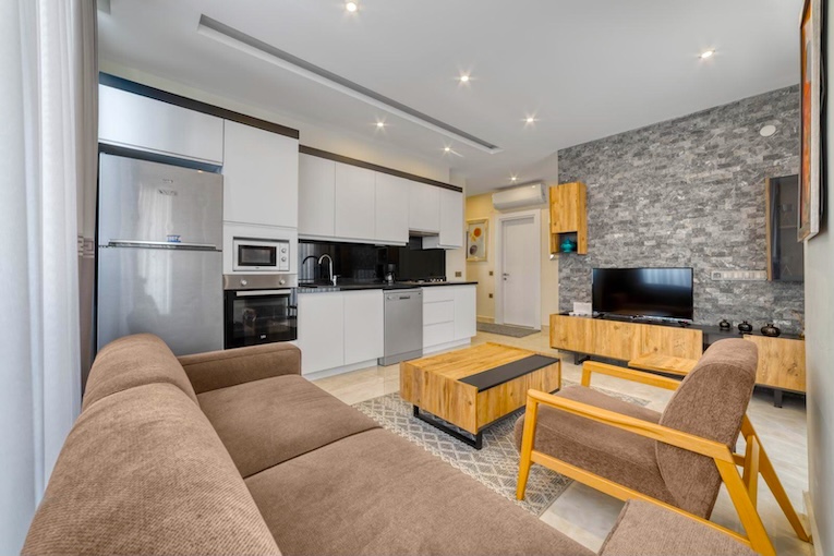 Купить квартиру в Турции на первой линии 2+1 в Konak Twin Tower - Фото 7