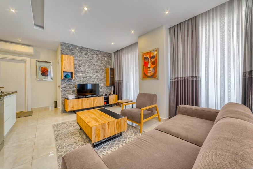 Купить квартиру в Турции на первой линии 2+1 в Konak Twin Tower - Фото 9