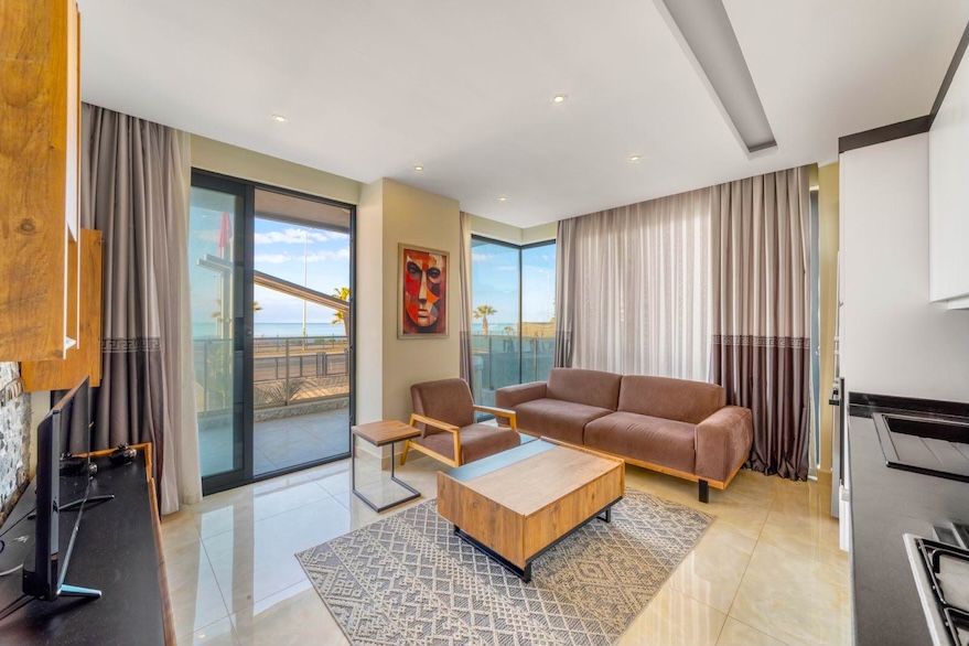 Купить квартиру в Турции на первой линии 2+1 в Konak Twin Tower - Фото 8