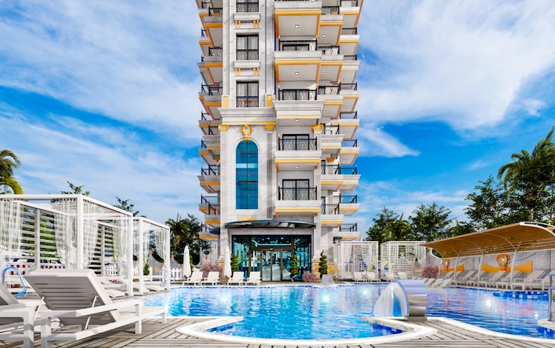 Купить квартиру в Алании Турция 2+1 в комплексе Volantis Tower - Фото 1